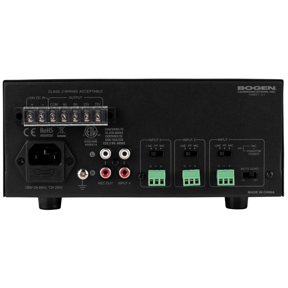 Bogen CC4041 Compact 4Input 40W Commercial MixerAmplifier